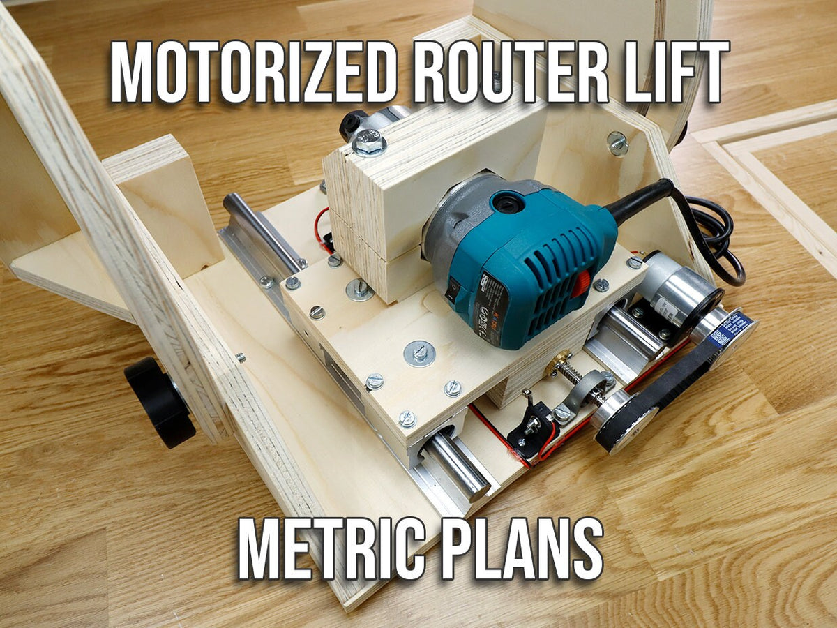 Motorized Router Lift with 45-degree tilt function | Plans in Metric ...