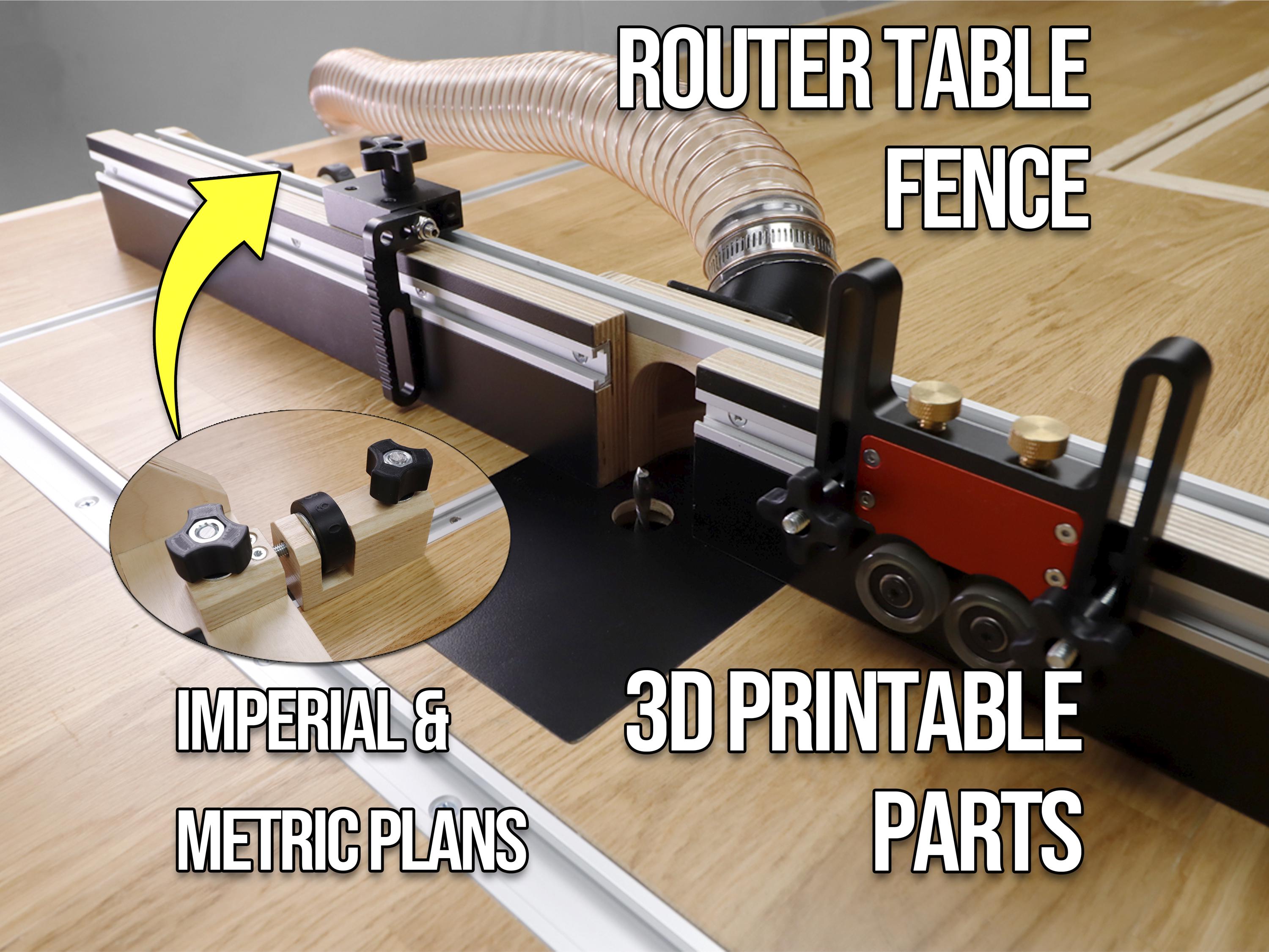Router Table Fence Plans – Easy Build, Metric & Imperial, 3D Printable ...